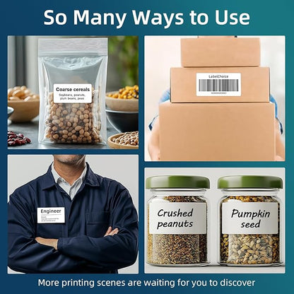 100 Sheets 1000 Pcs 2”x4” 10 Up Shipping Address Labels Compatible with Laser and Inkjet Printers, 2x4 10 Per Page Strong Adhesive Internet Mailing Shipping Labels | Laser Inkjet Printer Labels - TrueDesk