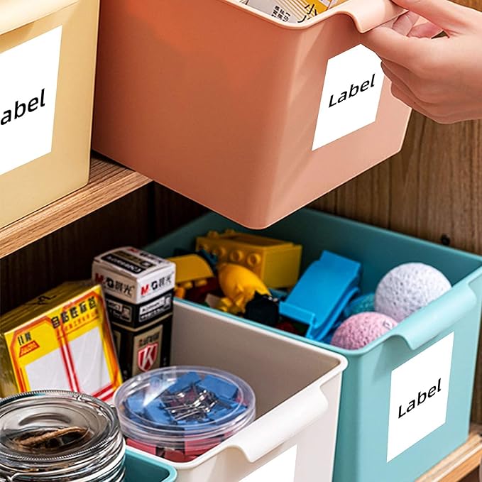 100 Sheets 200 Labels Half Sheet Self Adhesive Shipping Labels for Laser & Inkjet Printers, 8.5" x 5.5" Shipping Mailing Labels, 2 per Page Shipping Labels, 5 1/2 x 8 1/2 Half Sheet Labels | Laser Inkjet Printer Labels - TrueDesk