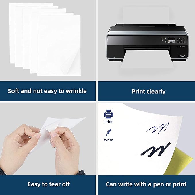 100 Sheets 200 Labels Half Sheet Self Adhesive Shipping Labels for Laser & Inkjet Printers, 8.5" x 5.5" Shipping Mailing Labels, 2 per Page Shipping Labels, 5 1/2 x 8 1/2 Half Sheet Labels | Laser Inkjet Printer Labels - TrueDesk
