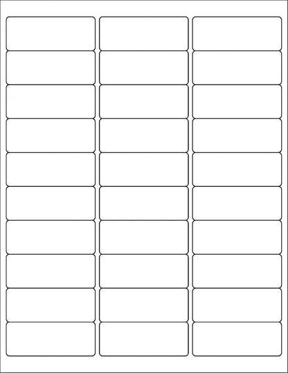 [100 Sheets] PAPRMA 1” X 2 - 5/8” Printable Address Label 30 - up Mailing Labels for Envelope, Laser Inkjet Printer Label Sticker Sheet, 3000 Labels Blank White | Laser Inkjet Printer Labels - TrueDesk