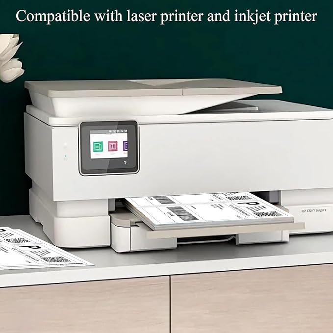 (1000 Sheets, 1000 Labels) Sticker Paper, 8.5" x 11" Full Sheet Shipping Address Labels, 1 Per Page Self Adhesive Mailing Label for Laser and Inkjet Printers | Laser Inkjet Printer Labels - TrueDesk