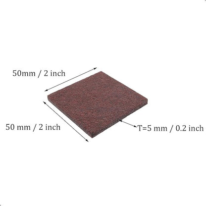 12Pcs Square Felt Furniture Pads, 2 inch x 2 inch Self Adhesive Cuttable Anti Scratch Floor Protectors for Furniture Legs Hardwood Floor, Brown, 50mm | Furniture Pads - TrueDesk