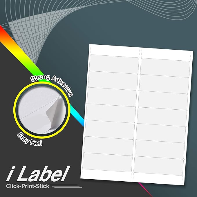 14UP 4" x 1 - 1/3" Address Labels for Laser & Inkjet Printers[100 Sheets,1400 Labels] | Laser Inkjet Printer Labels - TrueDesk