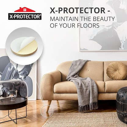 16 Heavy - Duty Felt Furniture Pads 2” 1/4” Thick X - Protector! Round Felt Pads for Furniture Feet - The Best Felt Floor Protectors for Furniture to Prevent Scratches. Protect Your Hard Floor! (Beige) | Furniture Pads - TrueDesk
