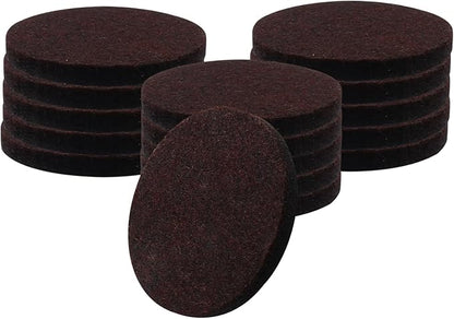 16 Pcs 2”/50mm Felt Furniture Pads Brown Round Self Adhesive Furniture Pads 5mm Thick Anti Scratch Floor Protectors for Furniture Feet Chair Legs | Furniture Pads - TrueDesk