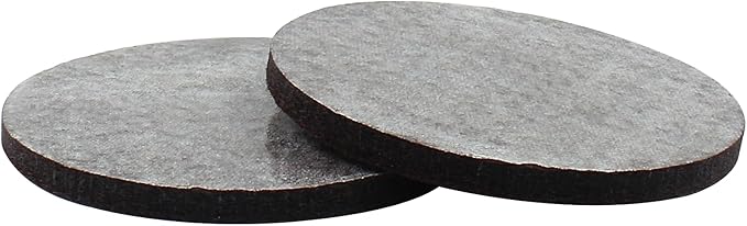16 Pcs 3”/75mm Felt Furniture Pads Brown Round Self Adhesive Furniture Pads 5mm Thick Anti Scratch Floor Protectors for Furniture Feet Chair Legs | Furniture Pads - TrueDesk