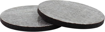 16 Pcs 3”/75mm Felt Furniture Pads Brown Round Self Adhesive Furniture Pads 5mm Thick Anti Scratch Floor Protectors for Furniture Feet Chair Legs | Furniture Pads - TrueDesk
