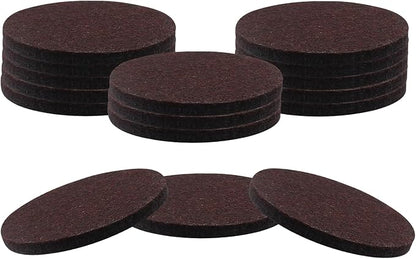 16 Pcs 3”/75mm Felt Furniture Pads Brown Round Self Adhesive Furniture Pads 5mm Thick Anti Scratch Floor Protectors for Furniture Feet Chair Legs | Furniture Pads - TrueDesk