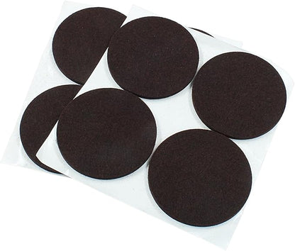 16 Pcs 3”/75mm Felt Furniture Pads Brown Round Self Adhesive Furniture Pads 5mm Thick Anti Scratch Floor Protectors for Furniture Feet Chair Legs | Furniture Pads - TrueDesk