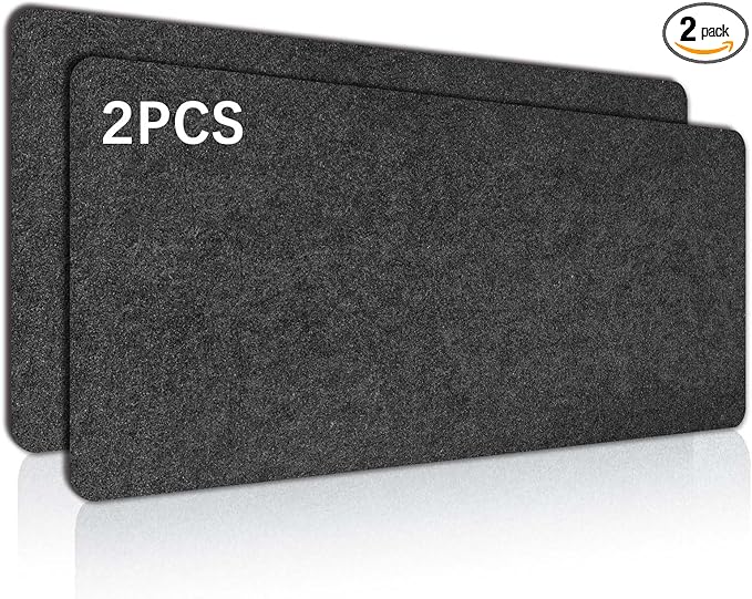 2 PCS Large Felt Desk mat, 40''x16'' with Non - Slip Full Desk Mouse Pad,Office Computer Desk for Keyboard Mat,Felt Desk Mat for Desk Pad Protector（100x40cm） | Mouse Pads - TrueDesk