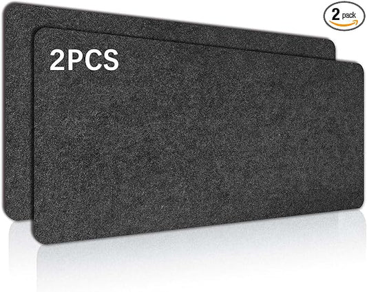 2 PCS Large Felt Desk mat, 40''x16'' with Non - Slip Full Desk Mouse Pad,Office Computer Desk for Keyboard Mat,Felt Desk Mat for Desk Pad Protector（100x40cm） | Mouse Pads - TrueDesk