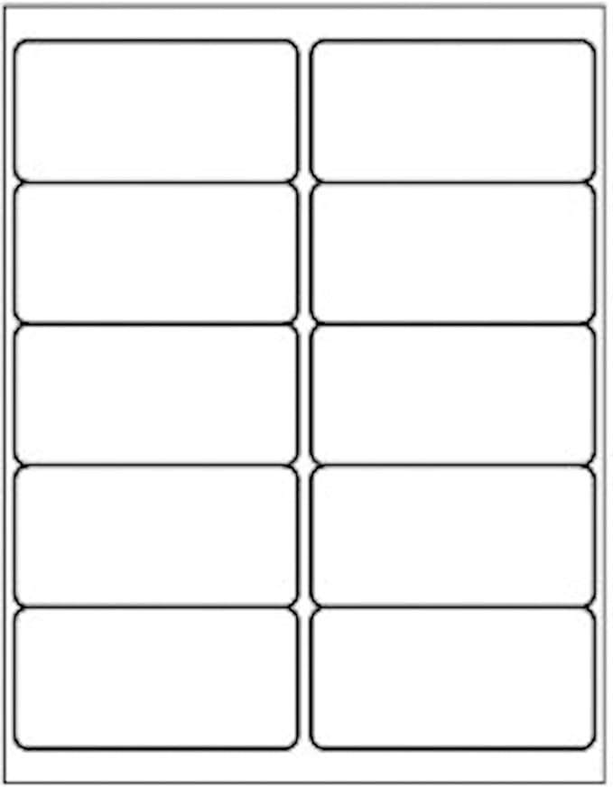 2" x 4" Printable Labels White 20000 Shipping Address Label for Laser Inkjet Printer 5163 8163 Mailing Label for Package Envelope (2000 Sheets) | Laser Inkjet Printer Labels - TrueDesk
