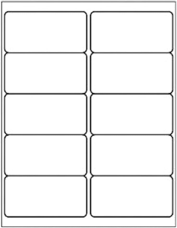 (200 Sheets, 2000 Labels) Sticker Paper, 2" x 4" Shipping Address Labels, 10 Per Page Self Adhesive Mailing Label for Laser and Inkjet Printers | Laser Inkjet Printer Labels - TrueDesk
