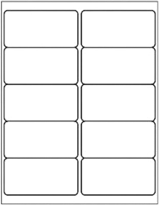 (2000 Sheets, 20000 Labels) Sticker Paper, 2" x 4" Shipping Address Labels, 10 Per Page Self Adhesive Mailing Label for Laser and Inkjet Printers | Laser Inkjet Printer Labels - TrueDesk