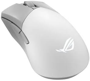 ASUS ROG Gladius III Wireless Aimpoint Gaming Mouse – Right-Handed Ergonomic, 79g, Tri-Mode Connectivity, 36K DPI, up to 119Hr Battery, Hot-Swappable Switches, PC/Mac Support - White