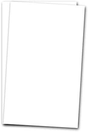 8 1/2 x 14" White Legal Size Card Stock Paper - Premium Smooth 65lb Cover Cardstock - Perfect for Documents, Programs, Menus Printing | 100 Sheets Per Pack