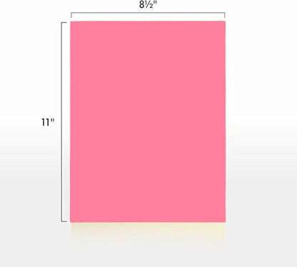 Colored Copy Paper, 20 LB (75 GSM) 8.5 X 11, 500 Sheets (cherry)