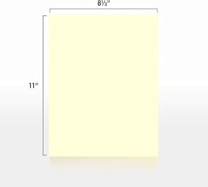 Colored Copy Paper, 20 LB (75 GSM) 8.5 X 11, 500 Sheets (Ivory)