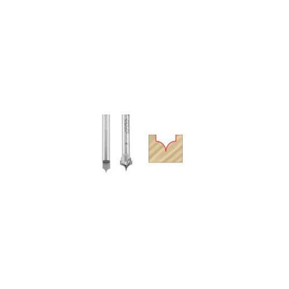 Amana Tool - 56141 Solid Carbide Pt. Cutting Roundover 1/32 Radius x 5/64 Dia x 3/16 x 1