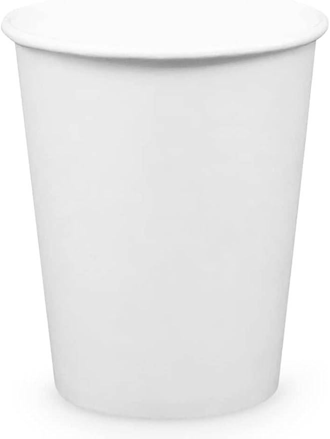 Paper Cups 8 oz 200 Pack for Coffee & Tea 8 oz Made in USA | Bulk 200 Count for Home, Office, Restaurants & Parties | Recyclable Disposable 8 Ounce To-Go Cups for Hot Drinks