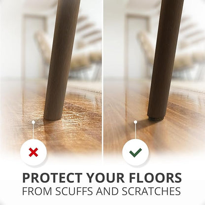 235 pcs Felt Furniture Pads Brown & Beige X - Protector! Huge Quantity of Furniture Pads for Hardwood Floors – Your Ideal Wood Floor Protectors for Furniture. Protect Any Type of Hard Floor! | Furniture Pads - TrueDesk
