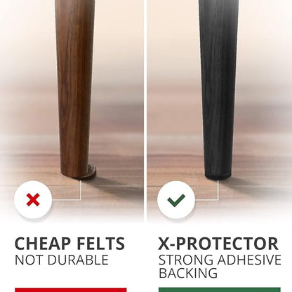 235 pcs Felt Furniture Pads Brown & Black X - Protector! Huge Quantity of Furniture Pads for Hardwood Floors – Your Ideal Wood Floor Protectors for Furniture. Protect Any Type of Hard Floor! | Furniture Pads - TrueDesk