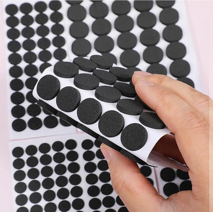 240 Pcs Mini Foam Felt Pads Small, Felt Dots Furniture Pads 3/8 Inches Self Stick Pad Furniture Pad Self Adhesive EVA Foam Dot Circles for Cabinet Doors Desks Drawers Floor (Black) | Furniture Pads - TrueDesk