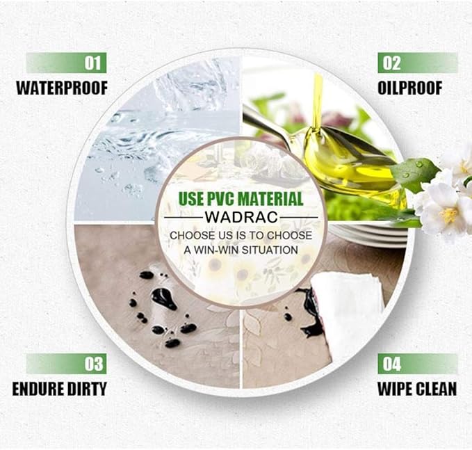 24x55 inch Clear Plastic Table Protector Rolled Dining Room Coffee Sofa Tabletop Cover Mat Eco Thicken Wooden Furniture Edge Screen Protective Easy Clean Carpet Non - slip Floor Runner Protection PVC | Table Pads - TrueDesk