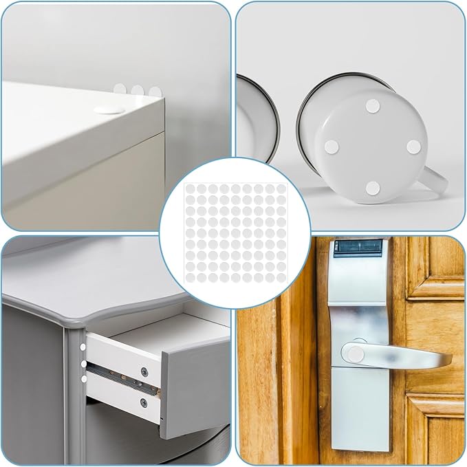 261 Pcs Mini Foam Felt Pads, Self Stick Pads Furniture Felt Pads Round 3/8 Inches Diameter Self Adhesive Felt Pads for Cabinet Doors Furniture Desks Drawers Floor | Furniture Pads - TrueDesk