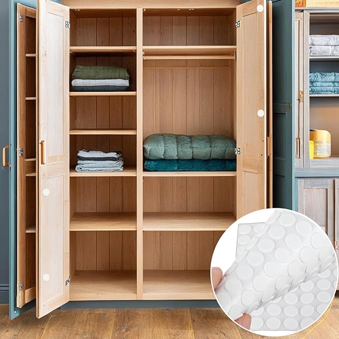261 Pcs Mini Foam Felt Pads, Self Stick Pads Furniture Felt Pads Round 3/8 Inches Diameter Self Adhesive Felt Pads for Cabinet Doors Furniture Desks Drawers Floor | Furniture Pads - TrueDesk