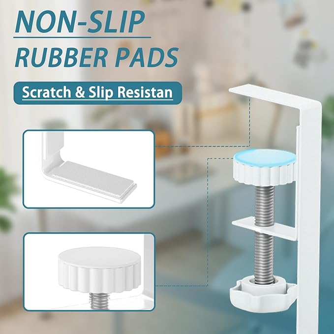 2Pack Under Desk Cable Management Tray, No Drill Mesh Desk Cable Tray, Wire Management Tray Cable Management Rack, Wire Organizer and Cable Management Box (White) | Racks Cabinets - TrueDesk