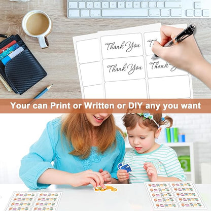 2"x 4" (25 Sheets) Address Labels, Labels Sticker Paper for Laser/Ink Jet Printer, Printable and Writable White Sticker Labels - Matte, 10 per Page Labels (Total 250 Labels) | Laser Inkjet Printer Labels - TrueDesk