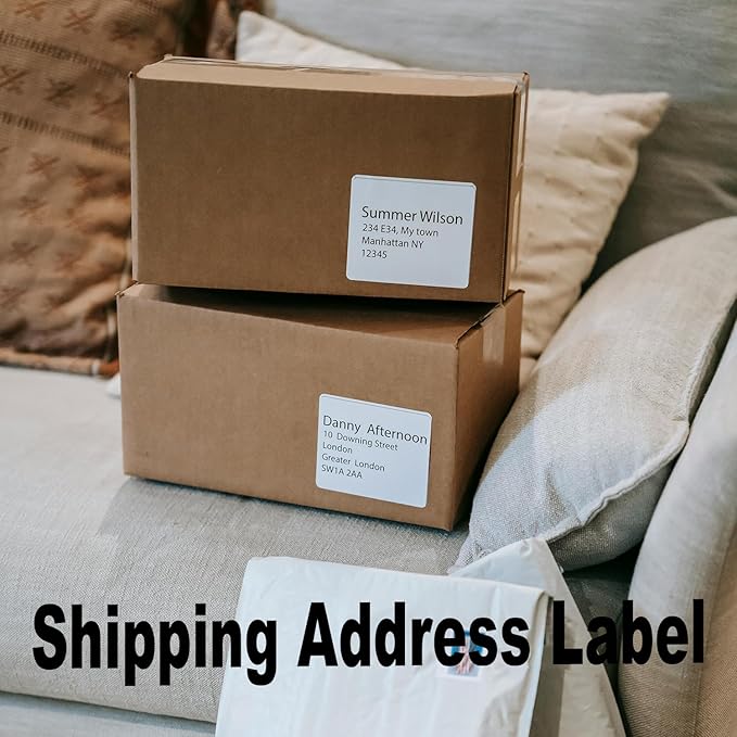 3 1/3" x 4" Shipping Address Label 100 Sheets 600 Mailing Labels for Laser Inkjet Printers, 5164 8164 Printable Label Paper, Matte White 6 - per - Page | Laser Inkjet Printer Labels - TrueDesk