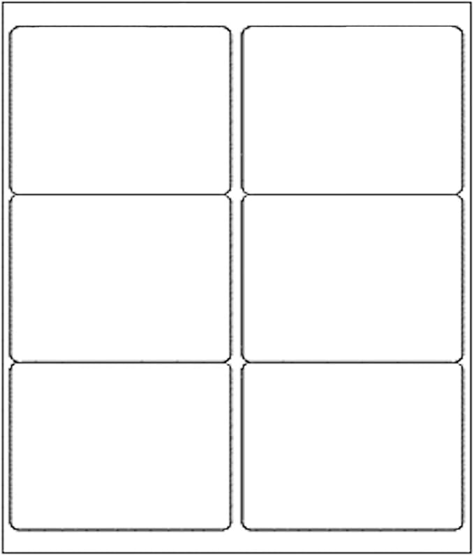 3 - 1/3" x 4" Shipping Address Label 2000 Sheets, Laser&Inkjet Printer Label 8.5x11in Printable Sticker Paper 6up/Page, White Mailing Labels for Package Envelope | Laser Inkjet Printer Labels - TrueDesk