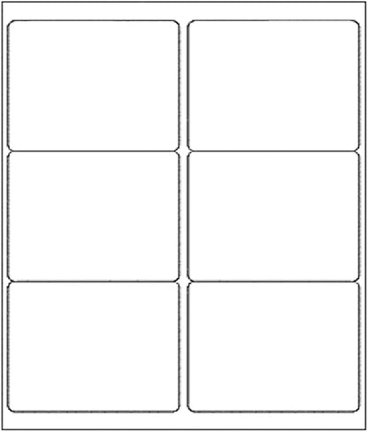 3 - 1/3" x 4" Shipping Address Label 2000 Sheets, Laser&Inkjet Printer Label 8.5x11in Printable Sticker Paper 6up/Page, White Mailing Labels for Package Envelope | Laser Inkjet Printer Labels - TrueDesk