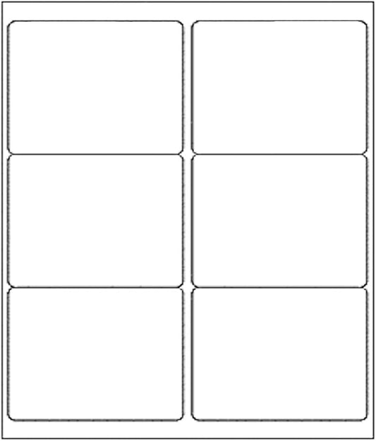3 - 1/3" x 4" Shipping Address Label 2000 Sheets, Laser&Inkjet Printer Label 8.5x11in Printable Sticker Paper 6up/Page, White Mailing Labels for Package Envelope | Laser Inkjet Printer Labels - TrueDesk