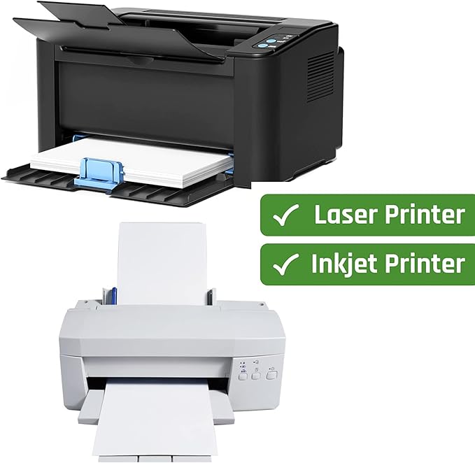 3 - 1/3" x 4" Shipping Address Labels 300 Label Stickers Paper for Laser/Inkjet Printer 6 per Page Printable Mailing Labels, FBA Box Labels - Matte, 50 Sheets | Laser Inkjet Printer Labels - TrueDesk