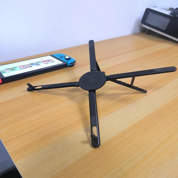 3 in 1 Magnetic Foldable Versatile Stand for Phone Tablet and Laptop,Aluminum Alloy Ergonomic 8 - Level Adjustable Height Laptop Stand for Desk,Portable Holder for Home Office and Travel | Stands - TrueDesk