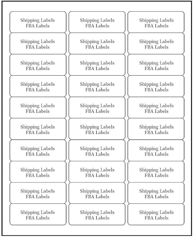 30 UP Address Labels for Inkjet Printers 1" x 2 - 5/8", Pack of 4500 Labels | Address Labels - TrueDesk