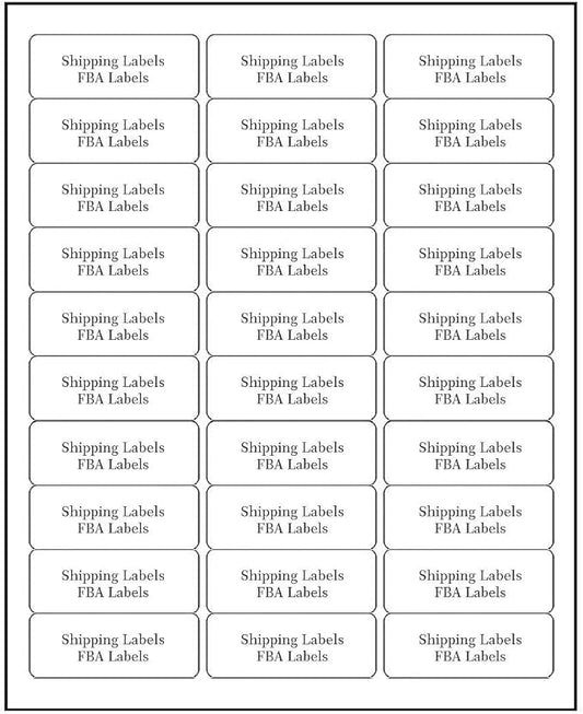 30 UP Address Labels for Inkjet Printers 1" x 2 - 5/8", Pack of 4500 Labels | Address Labels - TrueDesk
