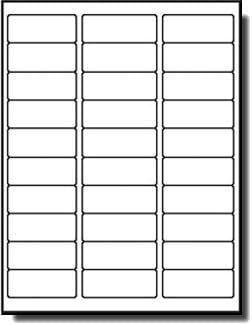 30 UP Address Labels for Inkjet Printers 1" x 2 - 5/8", Pack of 4500 Labels | Address Labels - TrueDesk