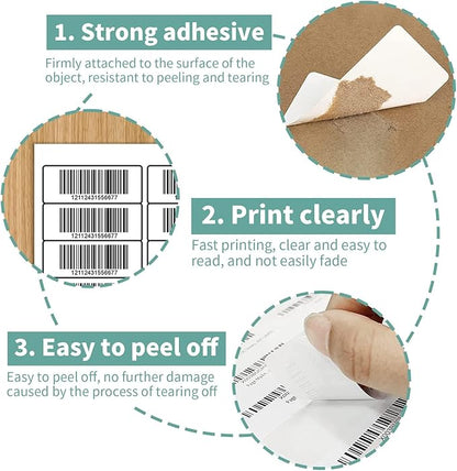 30 up Labels 1" x 2 - 5/8" Shipping Address Labels, FBA SKU Barcode Tags, 1000 Sheets 30 Per Page Mailing Labels for Laser/Inkjet Printers | Laser Inkjet Printer Labels - TrueDesk