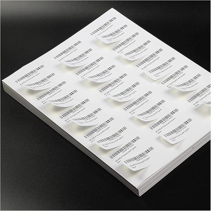 30 UP Labels 1" x2 - 5/8 Mailing Shipping Address FBA Label for Laser/Inkjet Printers, White Blank Sticker Name Tags, Printable Address Label (4000 Sheets, 120,000 Labels) | Laser Inkjet Printer Labels - TrueDesk