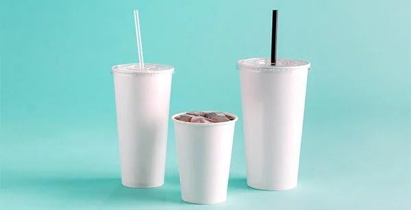 Paper Cold Cups for Juice & Soda 12 oz Made in USA | Food-Grade Bulk 1000 Count Cups for Restaurants | 12 Ounce Recyclable Disposable White Cups for Cold Fountain Drinks & Smoothies