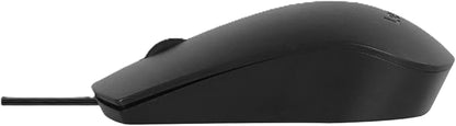 Lenovo USB-C Wired Mouse, Full Size Optical, Ambidextrous Design, Black, Ergonomic Shape, Precision Optical Sensor, Plug-and-Play for Right and Left-Handed Users, Durable Performance Gaming PC