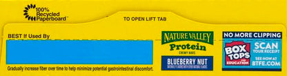 Nature Valley Protein Granola Bars, Blueberry Nut, Chewy Snack Bars, 5 Bars, 7.1 OZ