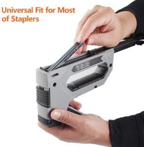 Heavy Duty T50 3/8 inch Length Staples 800-Count, 3/8" Crown 20 Gauge Galvanized, for Pneumatic, Electric, manual T50 Stapler Gun