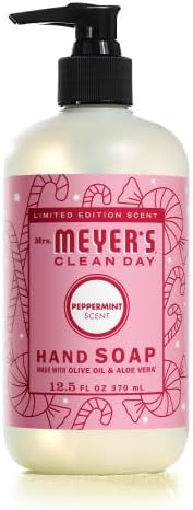 Mrs. MEYER'S CLEAN DAY Peppermint Liquid Hand Soap Peppermint, 12.5 oz. (Pack of 4)