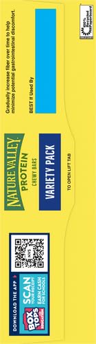 Nature Valley Protein Granola Bars, Snack Variety Pack, Chewy Bars, 15 ct, 21.3 OZ (Pack of 2)