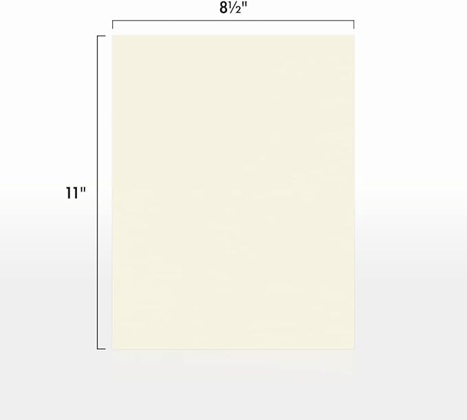 LUXPaper 8.5" x 11" Classic Crest Paper | Letter Size | Natural White | 70lb. Text | 250 Qty